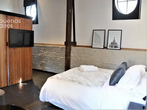 San telmo. moderno loft con detalles clásicos. alquiler temporario sin garantía.