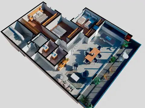 Departamento en Venta de 3 dormitorios
