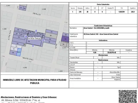 Terreno para Constructora Planta Baja y Ocho pisos