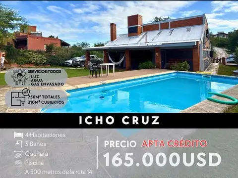 Venta Casa de 4 Dormitorios 2.091M² De Parque Sobre Ruta 38 En Villa Del Lago - Villa Carlos Paz