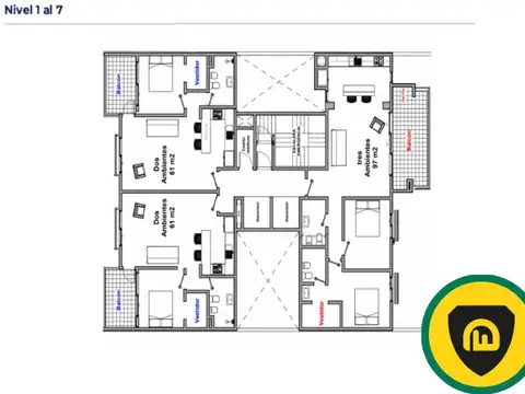 Departamento en Venta en San Miguel, USD 2.200