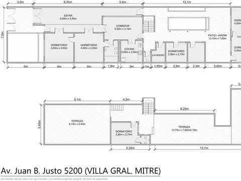 Terreno en Venta 33  mts Fondo