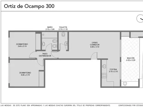 Ortiz de Ocampo 300 , Piso 5