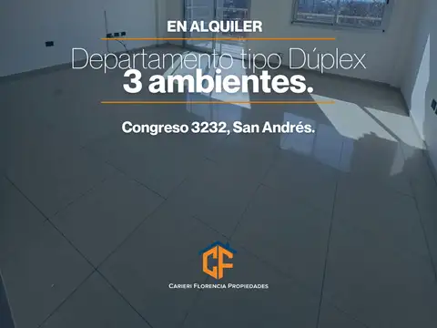 Alquiler Departamento Estilo Dúplex 3 Ambientes En Centro De San Martín