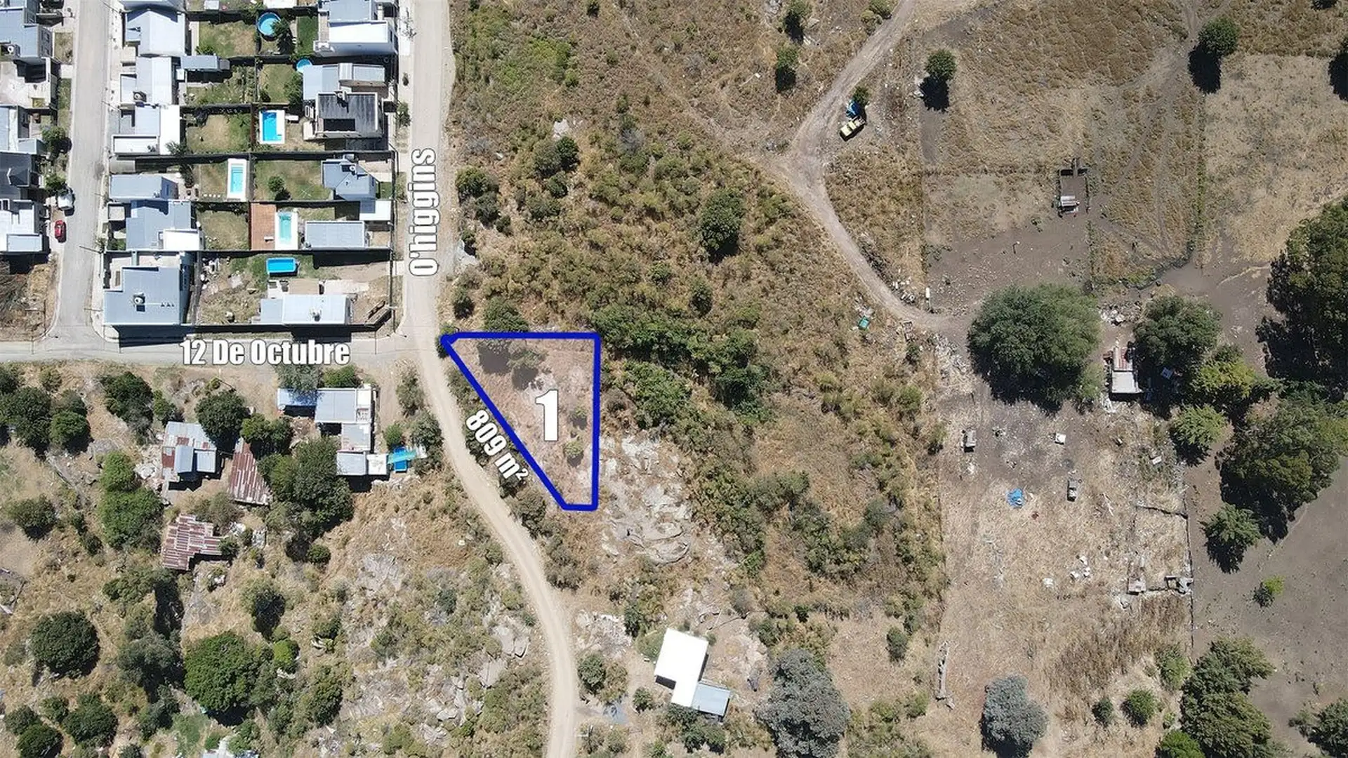 Venta 3 lotes en bloque, 2427m² zona Calvario