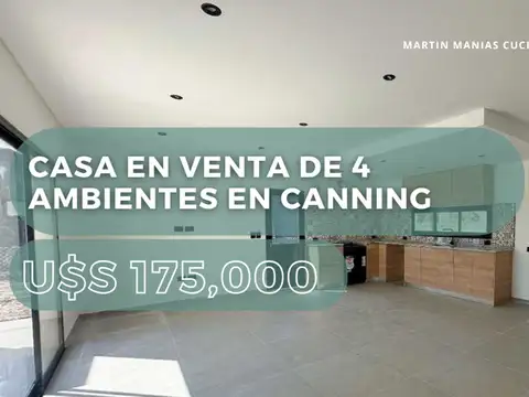 CASA EN VENTA DE 4 AMBIENTES EN CANNING