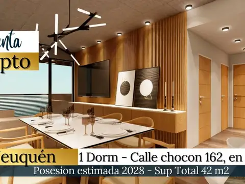 VENTA DEPTO. 1 DORM. EN POZO, CHOCON 162, NEUQUEN