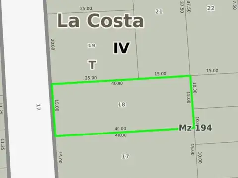 Terreno en venta - 600Mts2 - Las Toninas