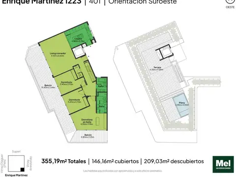 General Enrique Martínez 1200, Piso 4°