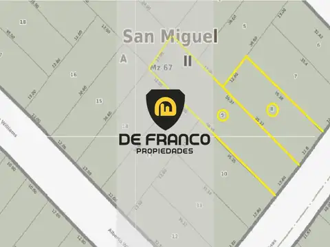 Terrenos en VENTA en  SAN MIGUEL