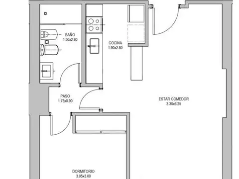 Departamento en Venta de 2 ambientes