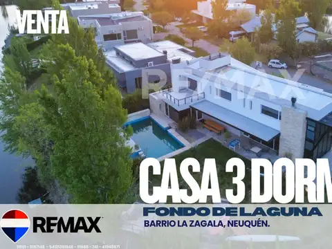 VENTA CASA LA ZAGALA CON FONDO DE LAGUNA