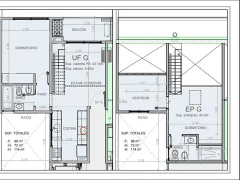 Departamento en Venta de 3 ambientes