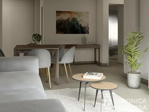 Departamento 2 ambientes con 1 baño