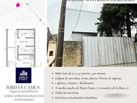 Galpon en Venta en Benavidez, USD 395.000