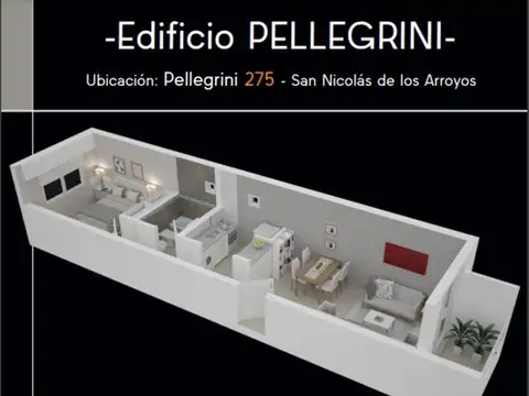 Departamento en Venta en San Nicolas de los Arroyos, USD 65.000