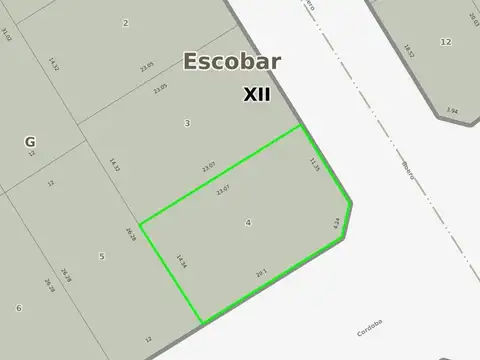 Lote en venta, Felipe Boero esq. Córdoba (Parcela N°4 de la Manzana 3b), Belén de Escobar. ¡ESCRITURA INMEDIATA!  VENTA DE CONTADO O CON ANTICIPO Y CUOTAS