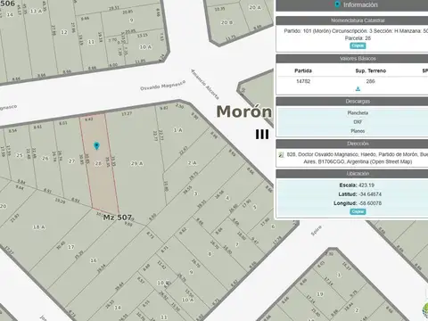 Terreno en Venta, FOT 0,8