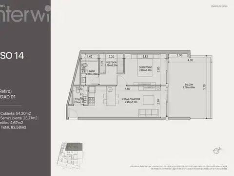 Departamento - Nuñez