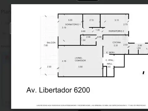 Departamento en Alquiler de 3 ambientes