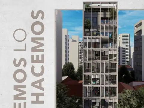 Departamento 2 ambientes con 2 baños