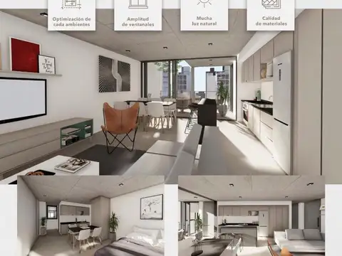 Semipisos 2 ambientes en Pozo