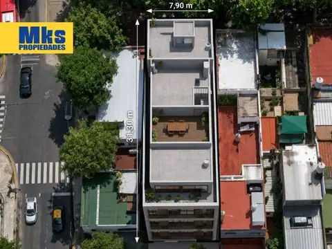 Venta en Block. 3 PH +local. Ideal para desarrollo sobre Avenida.
