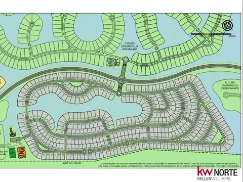 Terreno/lote Barrio Acacias, El Cazador, Puertos del Lago, Escobar. Orientacion Noroeste.