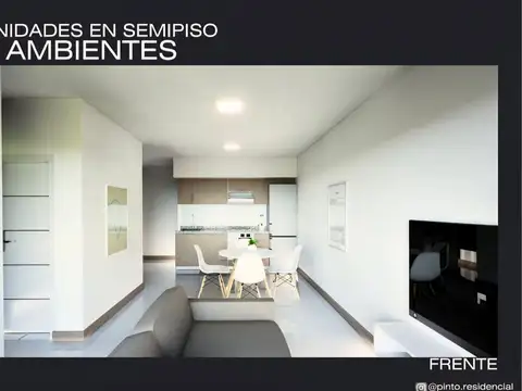 Departamento 2 ambientes con 1 baño