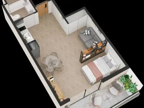 Departamento en Venta de Monoambiente