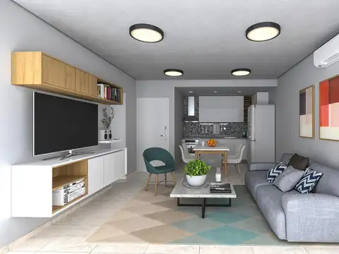 Departamento 2 ambientes con 1 baño