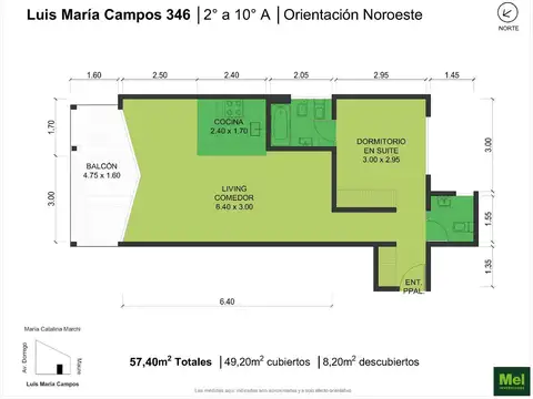 Avenida Luis María Campos 300, Piso 4