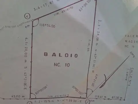 Calle ALBORADA ENTRE LOS PINOS Y ANTARTIDA ARGENTINA