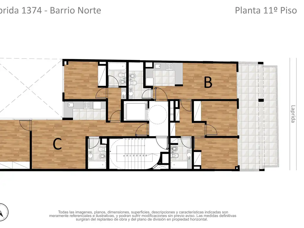Emprendimiento en Barrio Norte - Etapa: En construcción