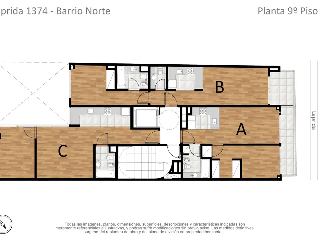Laprida 1374 de 35 Unidades en Barrio Norte