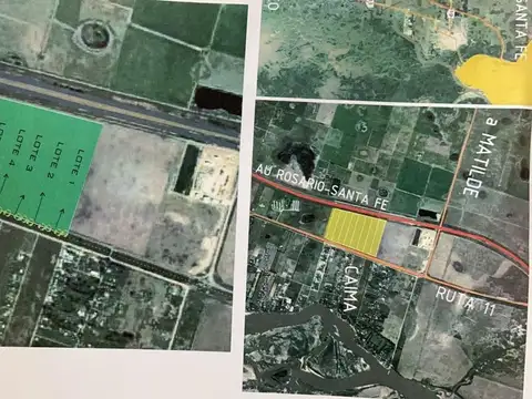 VENTA MACRO LOTE 6,24 HAS - RUTA 11 Y AUTOPISTA