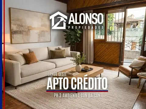 Venta - PH 3 ambientes en Lanús Oeste - Apto crédito