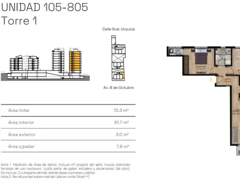 VENTA APARTAMENTO 2 DORM BALCÓN LA BLANQUEADA POZO