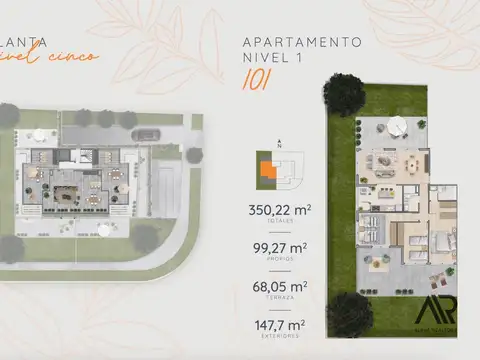 Departamento en Venta con 1 cocheras