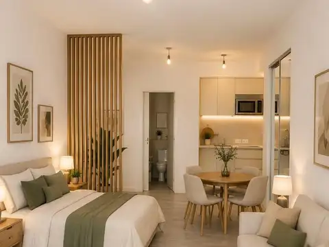 Departamento Monoambiente con 1 baño