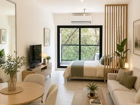Excelente Departamento 1 ambientes a metros Campo de Polo.