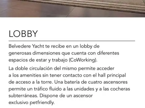 Departamento en Venta con 1 cocheras