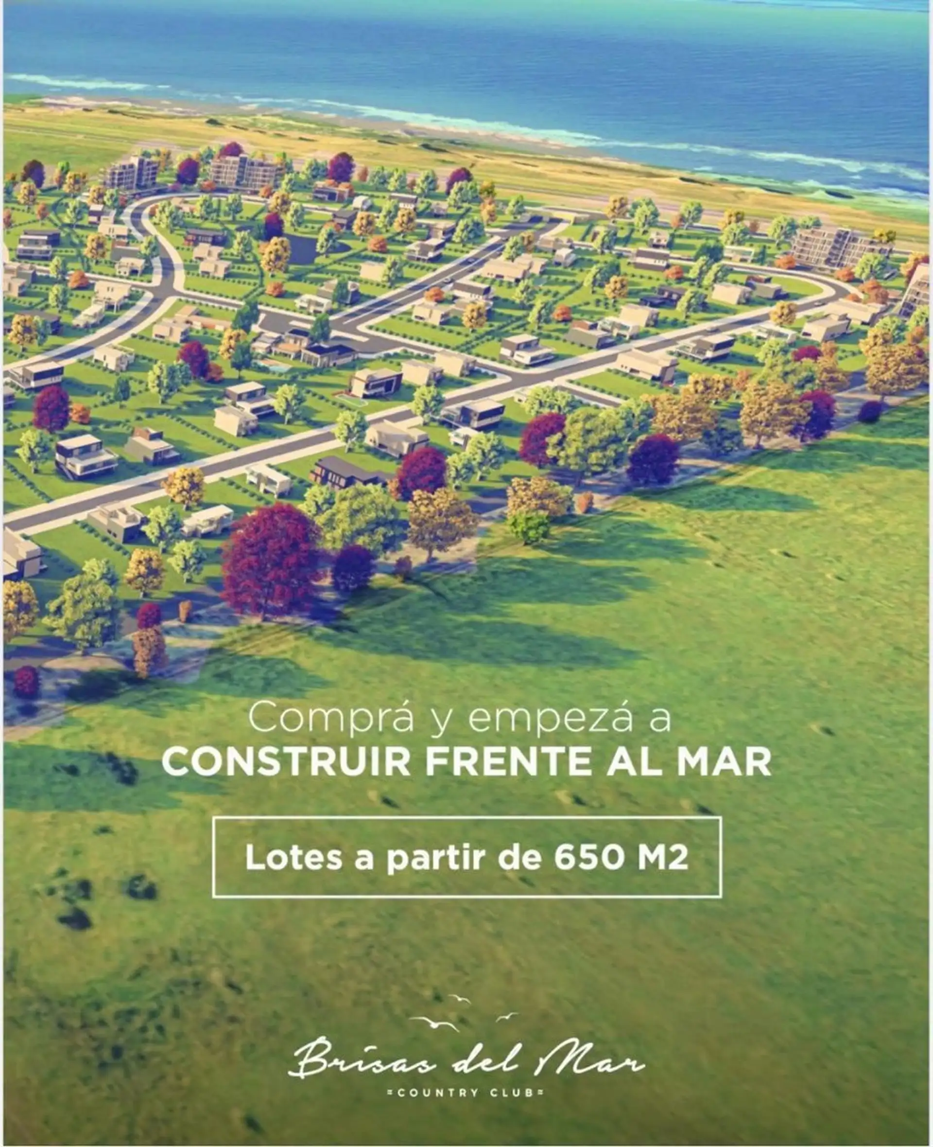 Lotes Barrio Privado Brisas del Mar, 111m² con pileta y gimnasio