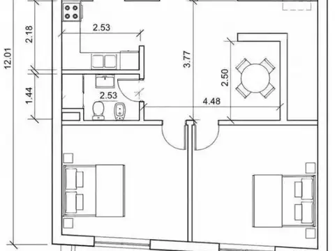 Depto Tipo Casa en Venta de 5 ambientes