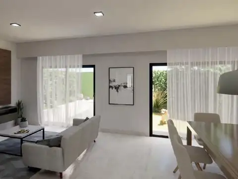 Depto Tipo Casa 3 ambientes con 2 baños