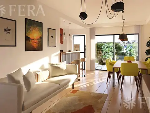 Venta de departamento 3 ambientes con balcón y parrilla en Wilde