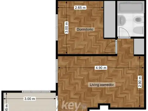 Departamento en Alquiler de 1 dormitorio