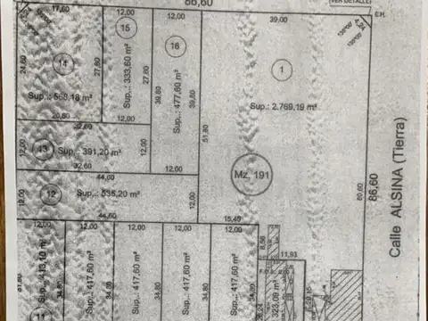 Terreno en Venta de 535,0 m2