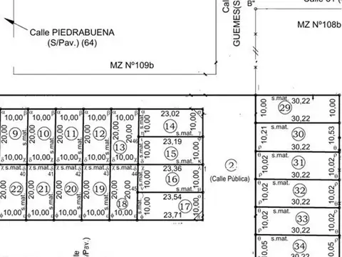 Terreno en Venta de 302,0 m2