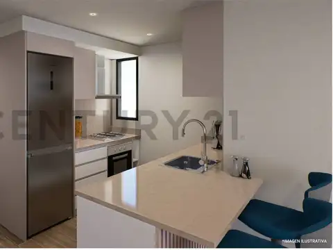 Departamento 2 ambientes con 1 baño